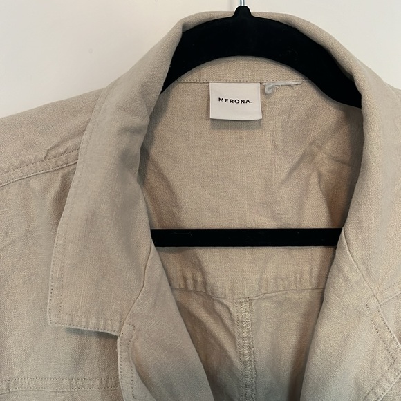 Merona linen like blazer - Picture 2 of 3